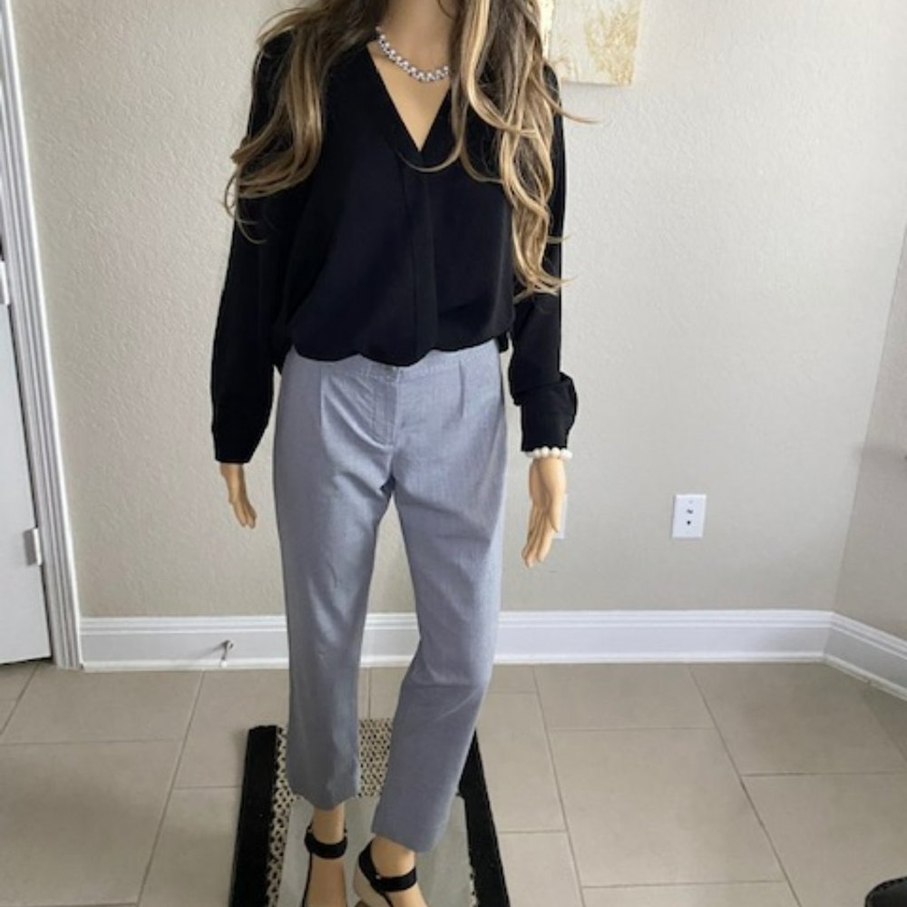 Womens Theory Gray Wool Slacks Size 4